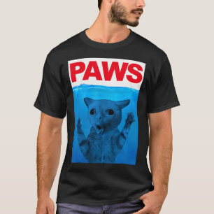 Paws Cat Meme Humor Funny Kitty Lover Funny Cats D T-Shirt