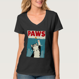 Paws Cat Novelty Graphic Men Kids Women Funny Cat T-Shirt