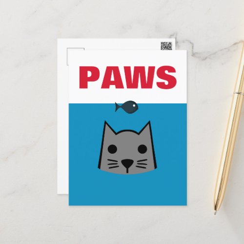 Paws Cat Postcard