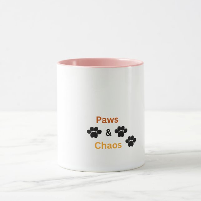 Paws & Chaos Funny Pet Lover Mug (Center)