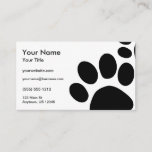 Paws Custom Color Business Card