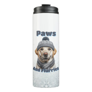 Paws & Flurries Winter Dog  Thermal Tumbler
