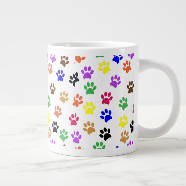 Paws for a cuppa break! giant coffee mug (Right)