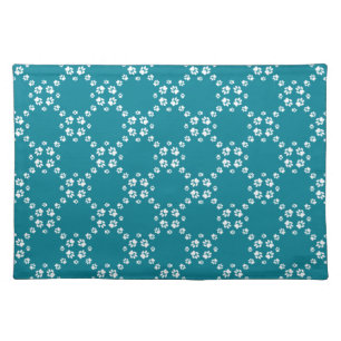 Paws-for-Décor Cloth Placemat (Jade/White)