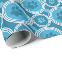 Paws-for-Giving Gift Wrap (Teal)