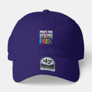 Paws for Pride Rainbow Paw Print Pet Lover Shirt_1 47 Brand Hat