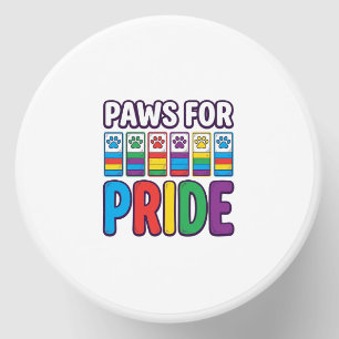 Paws for Pride Rainbow Paw Print Pet Lover Shirt_1 Mini Candle Favors