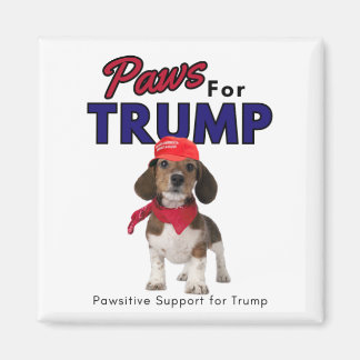 Paws For Trump Magnet -Support Trump 2024