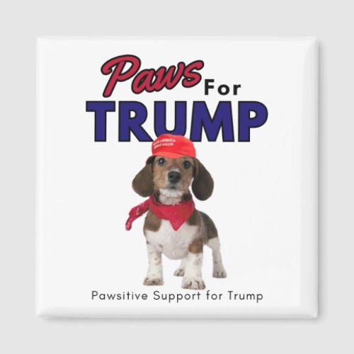 Paws For Trump Magnet _Support Trump 2024