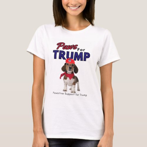 Paws For Trump T_Shirt Trump 2024 Campaign
