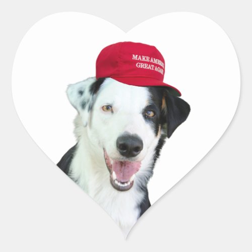 Paws For Trump Trump 2024 Heart Sticker