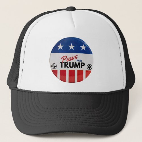 Paws For Trump Trump 2024 Trucker Hat 