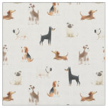 Paws Gingham dogs Fabric