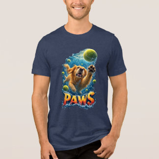 Paws Golden Retriever Parody Tri-Blend Shirt