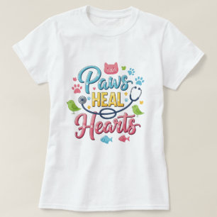 Paws Heal Hearts Veterinary T-Shirt