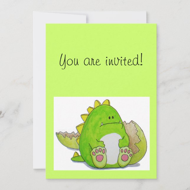 Paws Here "Paul" Invitation Card (Front)