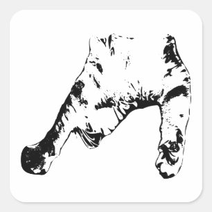 Paws in Motion Square Sticker