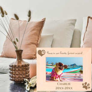Paws in our Hearts Pet Memorial,Custom Dog Engraved Frames