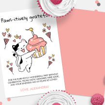Paws-itively grateful Kitten 1st Birthday