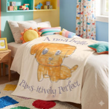 Paws-itively Perfect Cute Golden Puppy Dog Kid Art