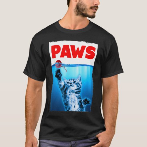 Paws Jaws Kitten Ball String For Men For Women Fel T_Shirt