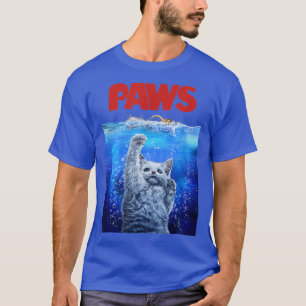 Paws Kitty Cat and People Top, Cute Funny Meow Cat T-Shirt