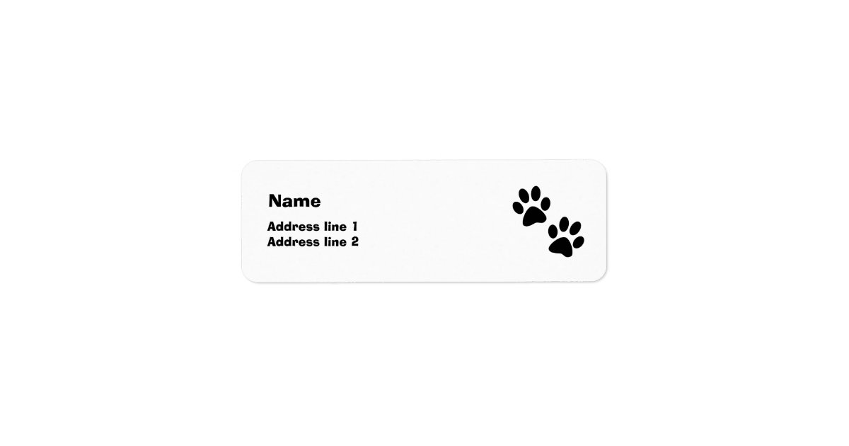 Paws Label | Zazzle