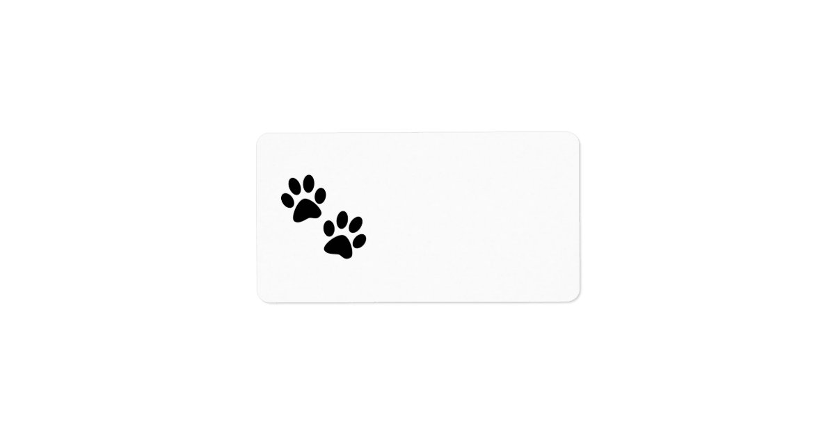 Paws Label | Zazzle