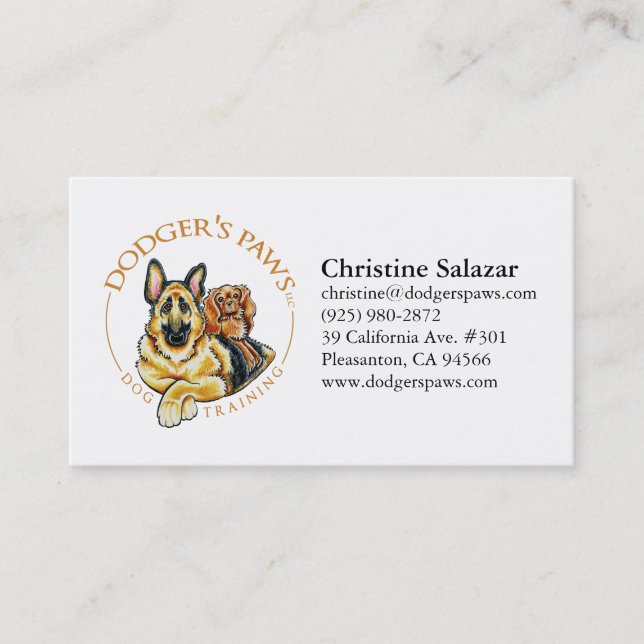 Paws Logo Business Card (Front)