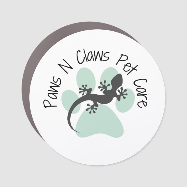 Paws N Claws Pet Care Magnet (Front)