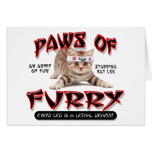 Paws Of Furry Cards (Front Horizontal)