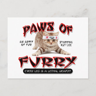 Paws Of Furry Postcard