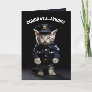 Paws of Justice Kitten Letterpress Thank You Card