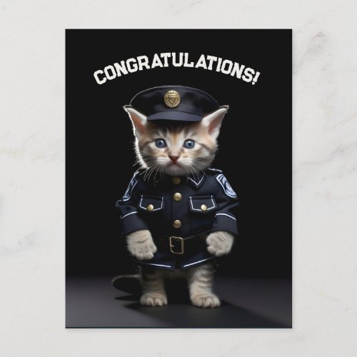 Paws of Justice Kitten Postcard