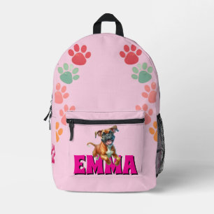 Paws Of Love Printed Backpack
