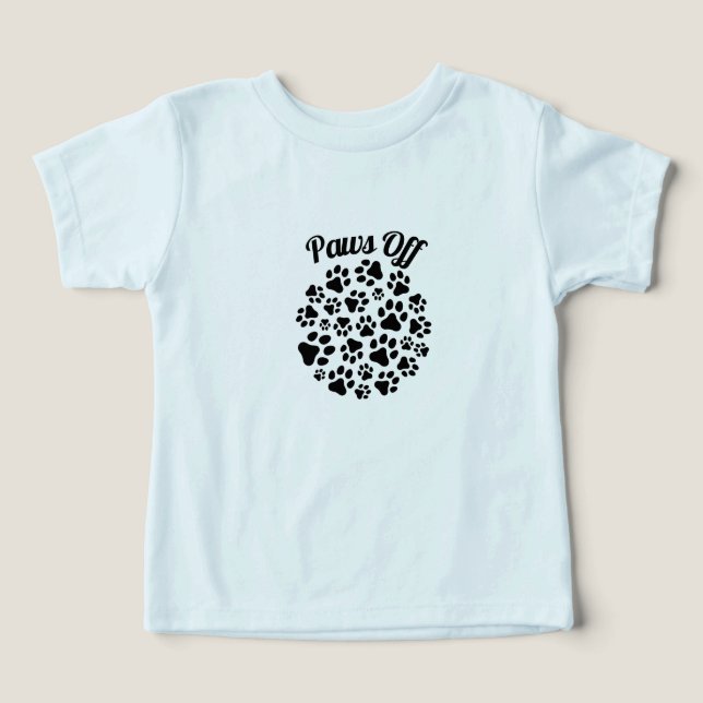Paws Off Cat T-Shirt – Sassy Cat Attitude Tee (Design Front)