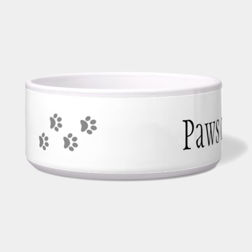 Paws off my Grub Funny Humor Dog Pet Bowl | Zazzle