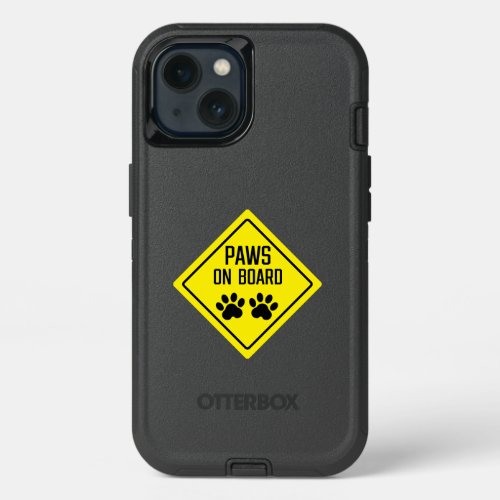 Paws On Board Sign Defender Series Apple iPhone 13