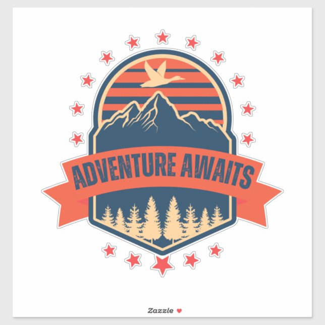 Paws on Trails - Adventure Awaits Sticker (Sheet)