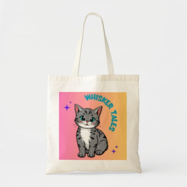 Paws & Pages – Cat Lover’s Tote Bag (Front)