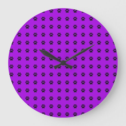 Paws Pattern Acrylic Wall Clock