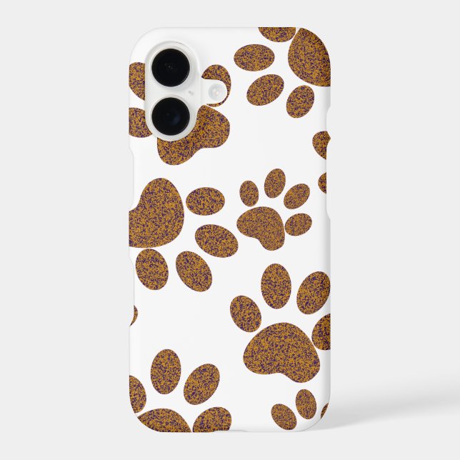 Paws pattern dog Case-Mate iPhone case (Back)