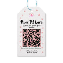 Paws Pet Care Pet Shop Logo Name Barcode