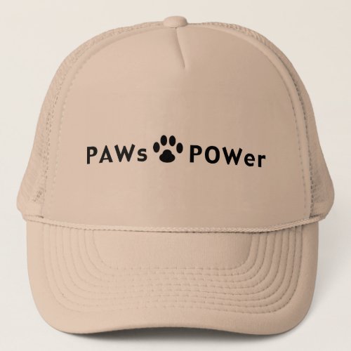 Paws Power Trucker Hat