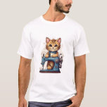 Paws &amp; Prints: Cat-Inspired T-shirt