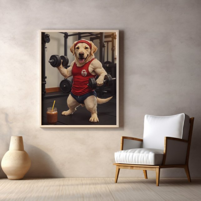 Paws Pumped: Protein, Reps, Repeat Poster (Creator Uploaded)