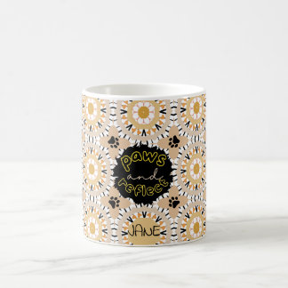 PAWS & REFLECT caramel beige mandala Coffee Mug