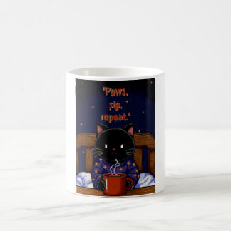 Paws, sip, repeat  coffee mug