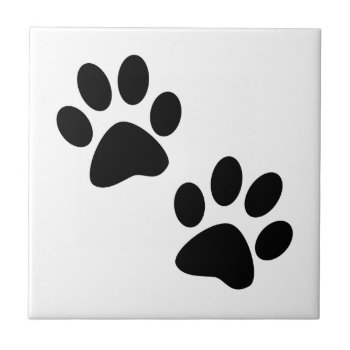 Paws Tile by siffert at Zazzle