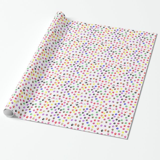 Paws Wrapping Paper (Unrolled)